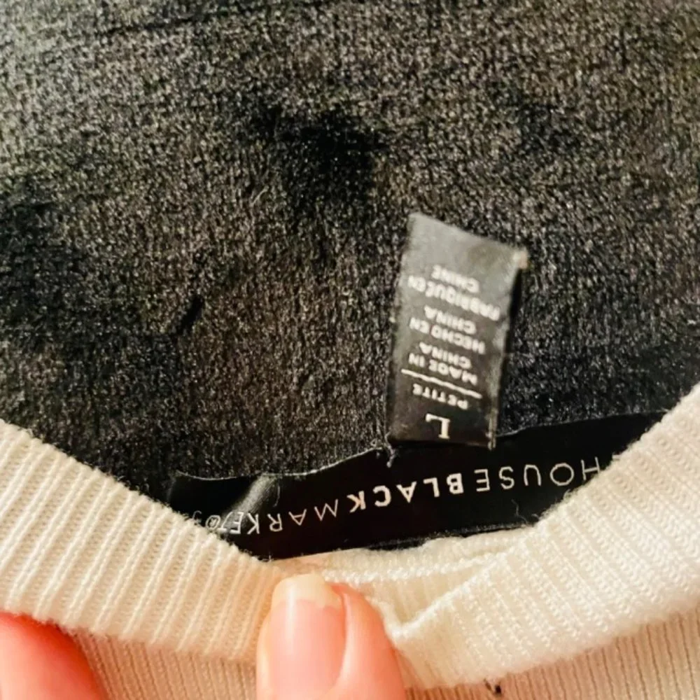 WHBM Black & White Striped Top - Picture 5 of 5